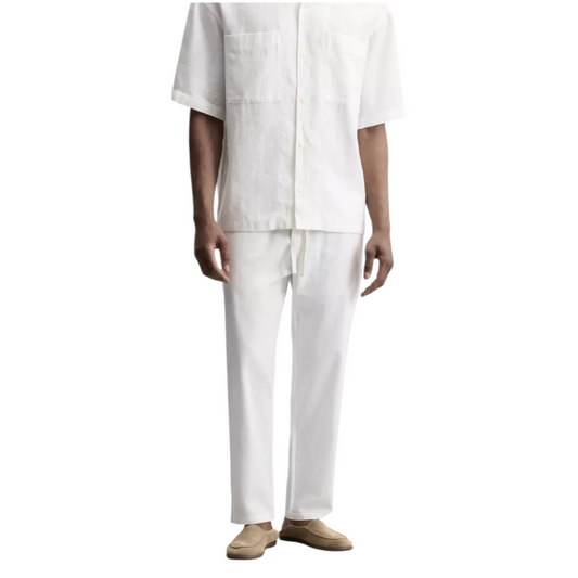 ZARA Regular fit pants made of linen fabric