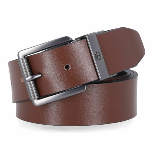 Timberland Men's Reversible Leather Belt in Black/Brown