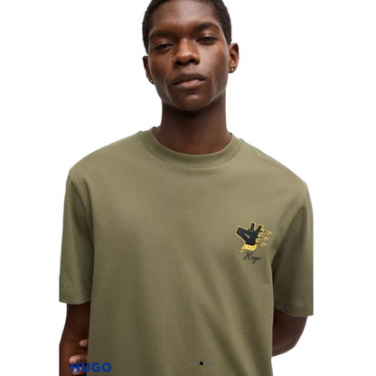 COTTON-JERSEY T-SHIRT WITH GRAPHIC PRINTS