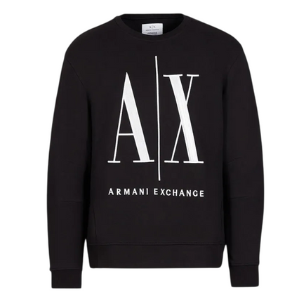 Armani Exchange French Terry Icon Project Sweatshirt 8NYM02YJ68Z- BLK