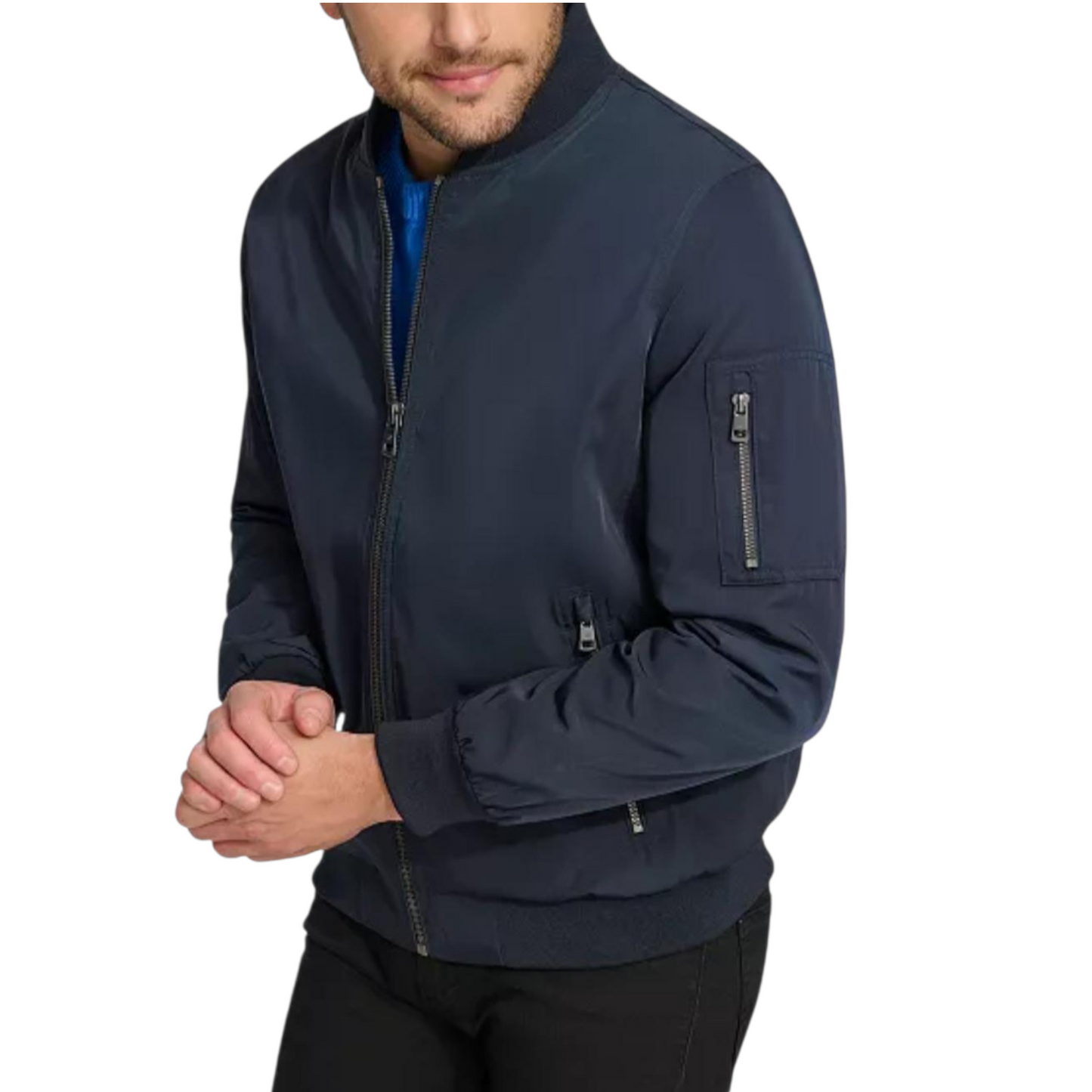 Calvin Klein
Men's Solid-Color Zipper Flight Jacket