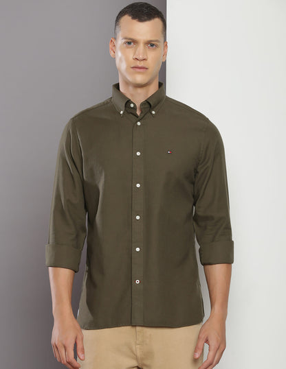 Tommy Hilfiger men's regular fit stretch oxford shirt