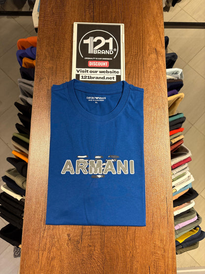 Emporio Armani short sleeve central logo t-shirt