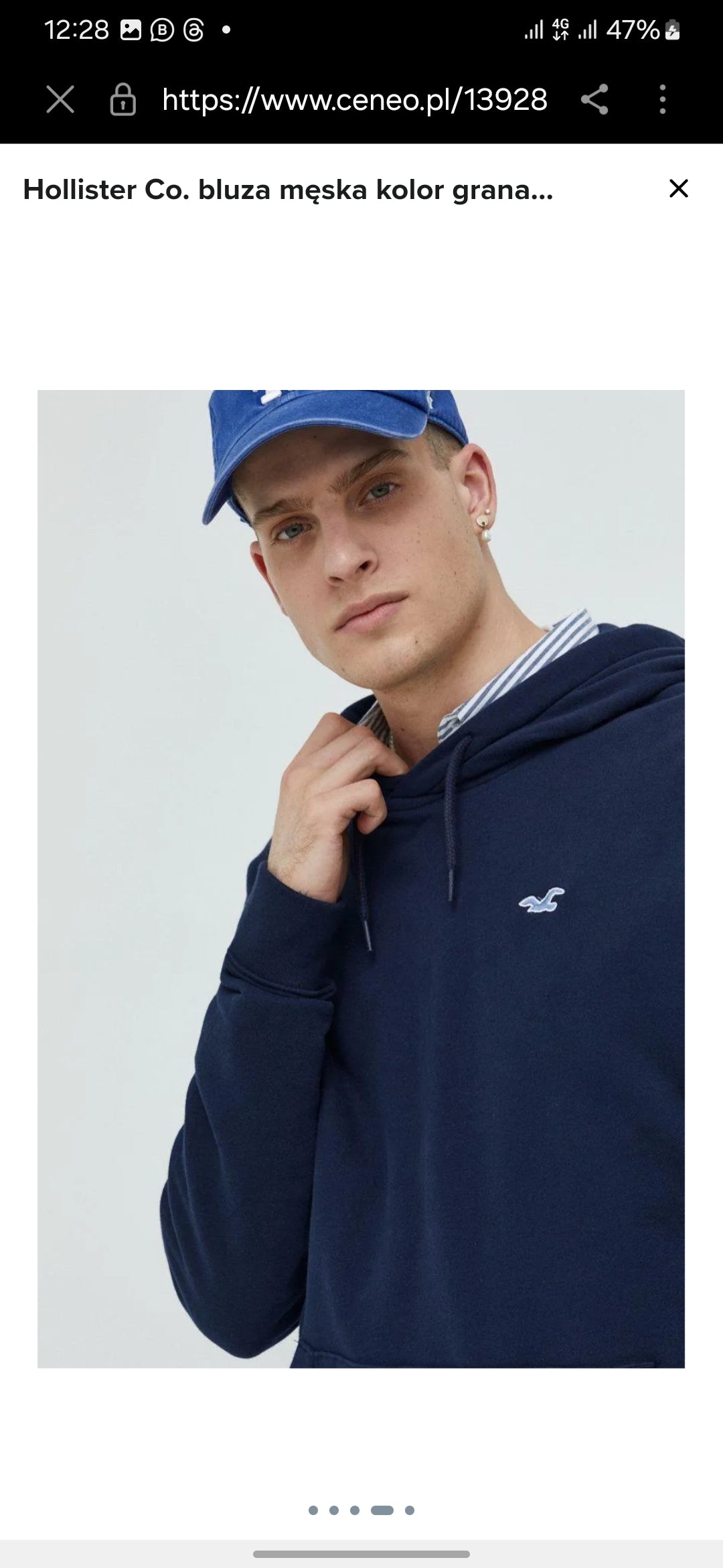HOLLISTER RELAXED ICON Non- Fleece HOODIE