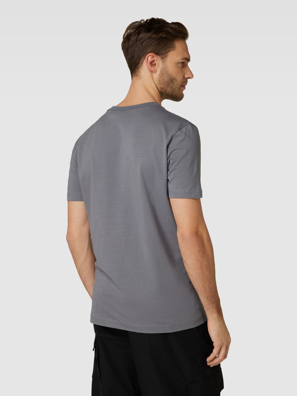 BOSS Stretch-cotton T-shirt with logo detail