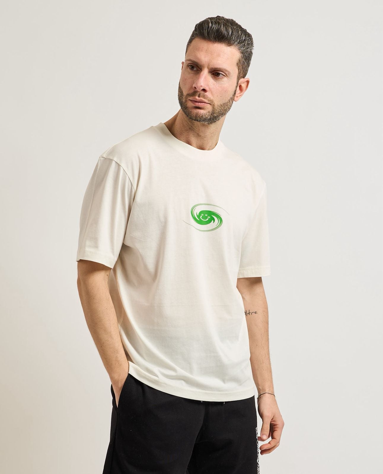 HUGO White Nunarix Graphic Logo T-Shirt