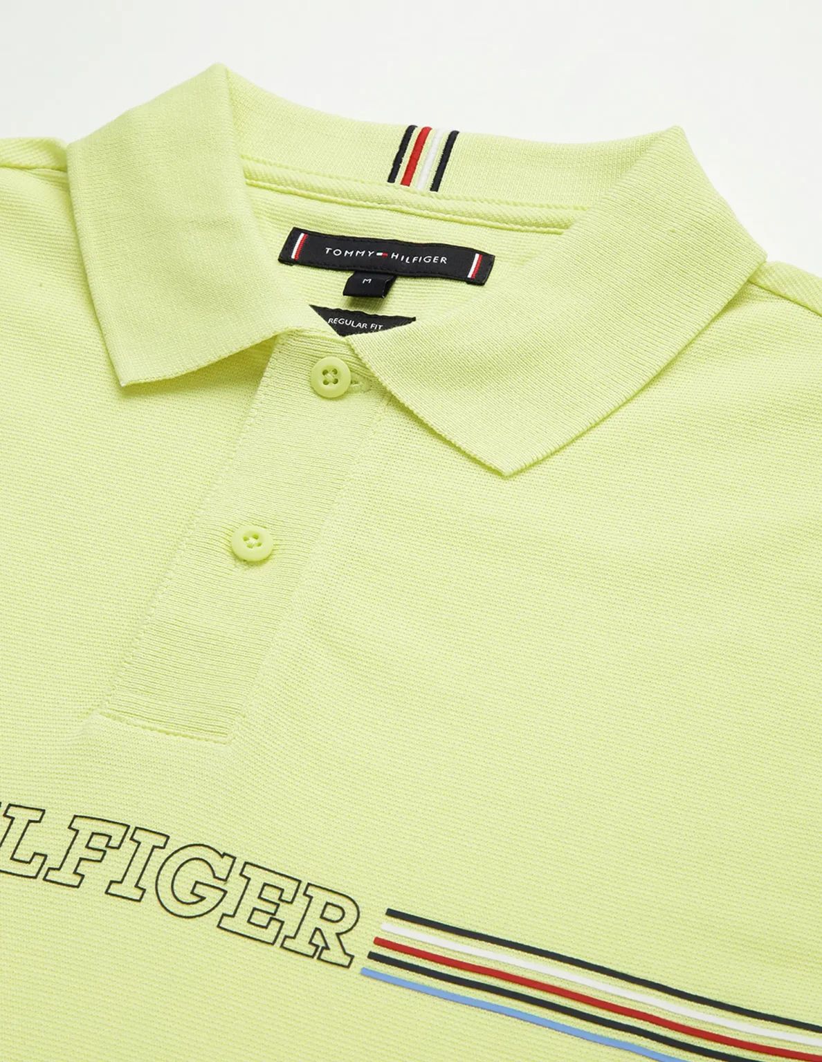 Tommy Hilfiger Mens Yellow Solid Polo T-Shirt