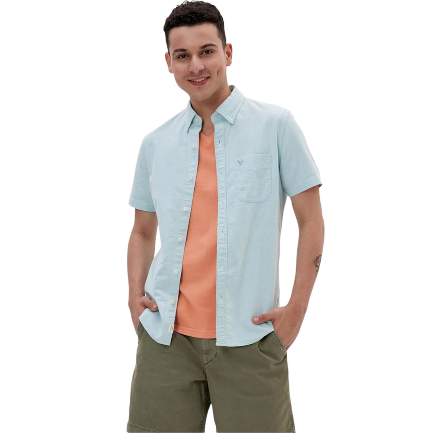 AE EVERYDAY OXFORD BUTTON-UP SHIRT