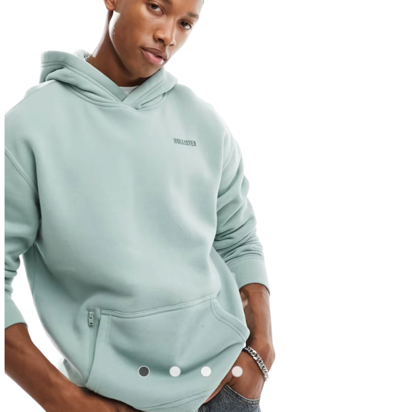 HOLLISTER  HOODED With Zipper Pocket