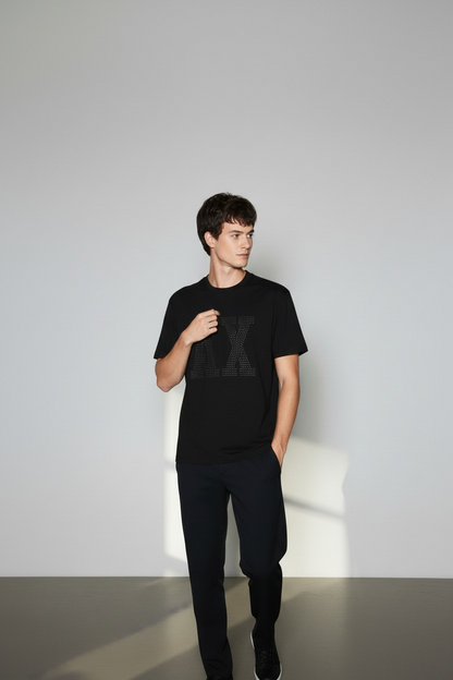 Armani Exchange short sleeve central logo t-shirt