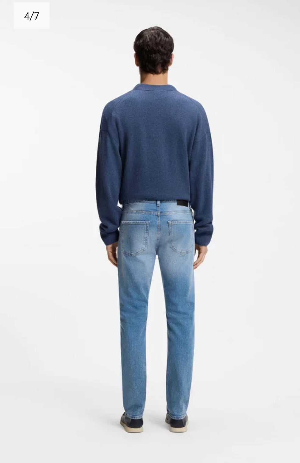 BOSS Delaware slim-fit jeans in blue comfort-stretch denim