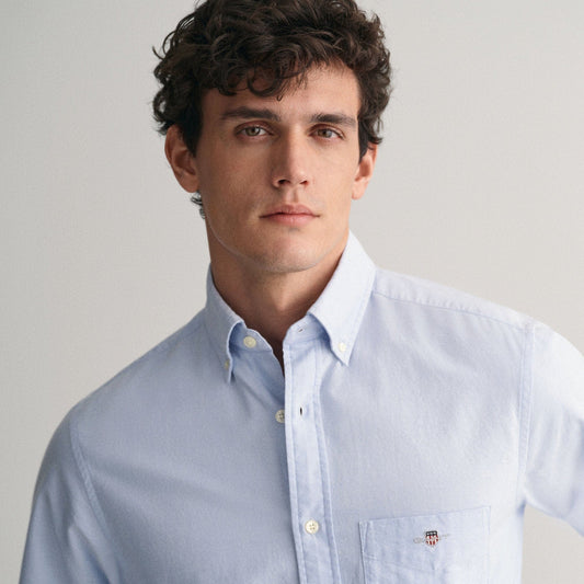 GANT MAN BLUE REGULAR FIT OXFORD SHIRT