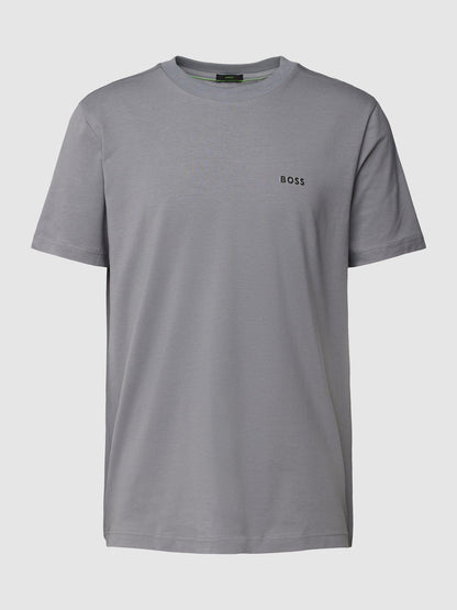 BOSS Stretch-cotton T-shirt with logo detail