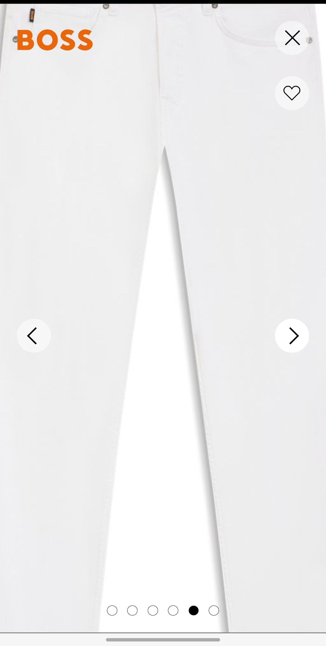 Maine regular-fit jeans in white soft-motion denim