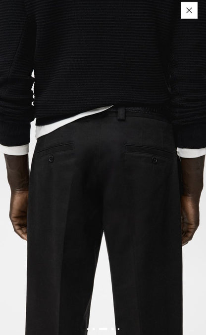 Mango Regular-fit cotton trousers