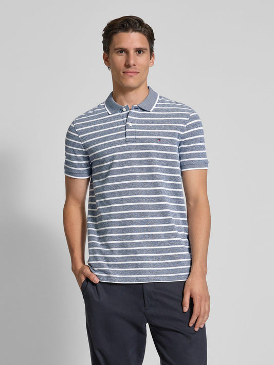 Tommy Hilfiger
Regular Fit Poloshirt aus Baumwoll-Leinen-Mix in marine