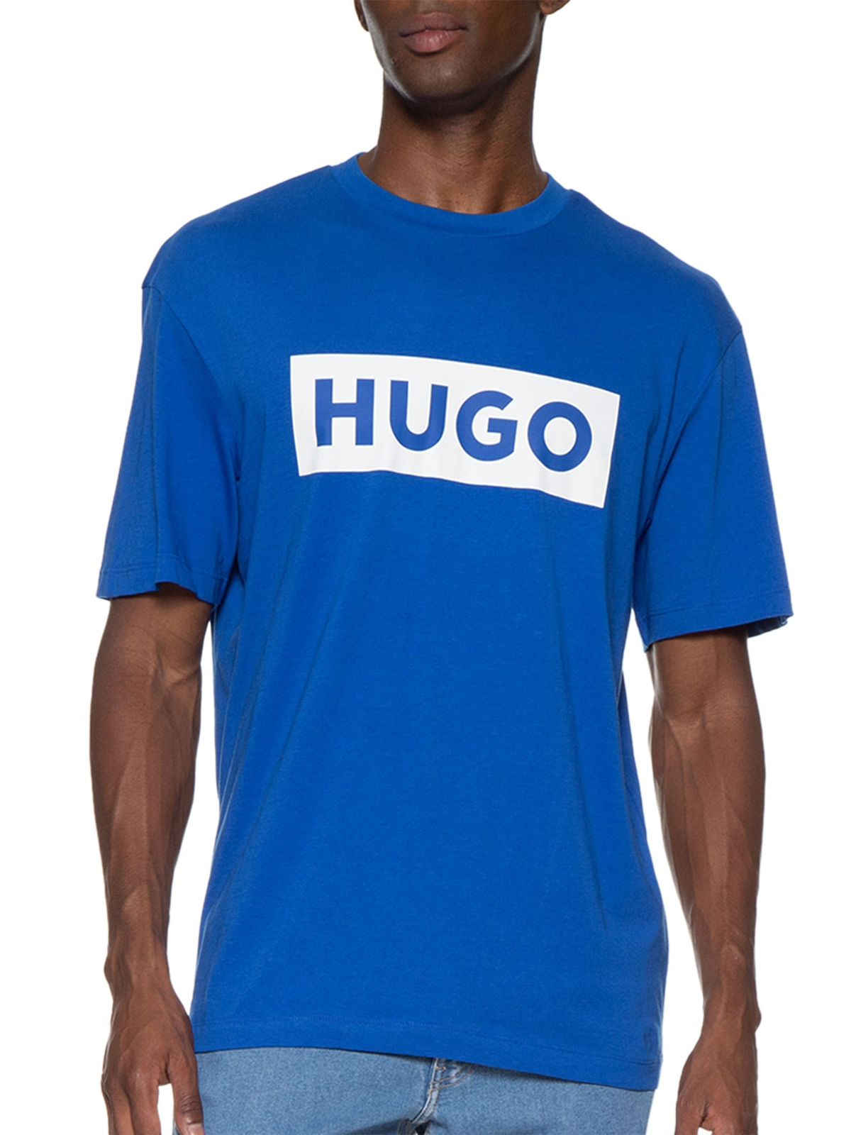HUGO BOSS
Blue-logo T-shirt in cotton jersey
