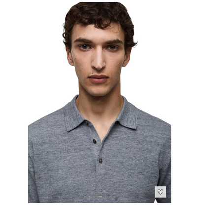 MANGO Structured fine-knit polo shirt