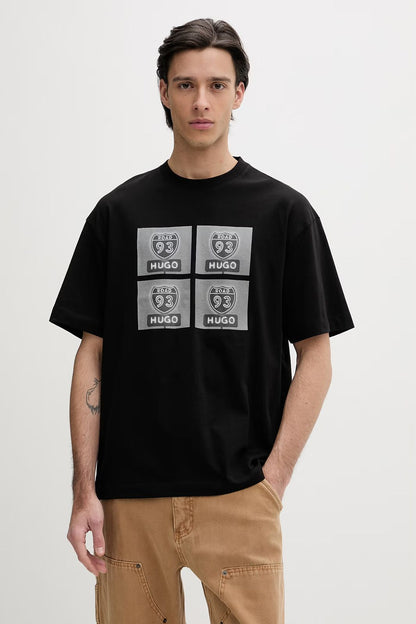 HUGO
Cotton-jersey T-shirt with biker-inspired artwork