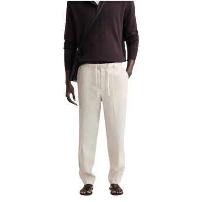 ZARA Regular fit pants made of linen fabric