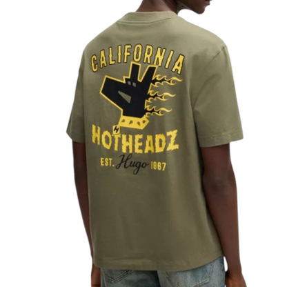 COTTON-JERSEY T-SHIRT WITH GRAPHIC PRINTS
