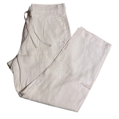 ZARA Regular fit pants made of linen fabric