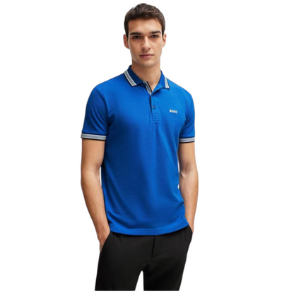 BOSS PADDY POLO SHIRT IN COTTON PIQUÉ WITH LOGO UNDERCOLLAR
Regular fit