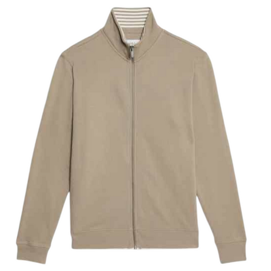 Marks & Spencer Cotton Rich Zip Up Funnel Neck Jacket