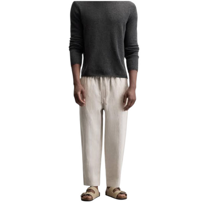 ZARA Regular fit pants made of linen fabric