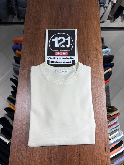 MANGO Knit cotton T-shirt
