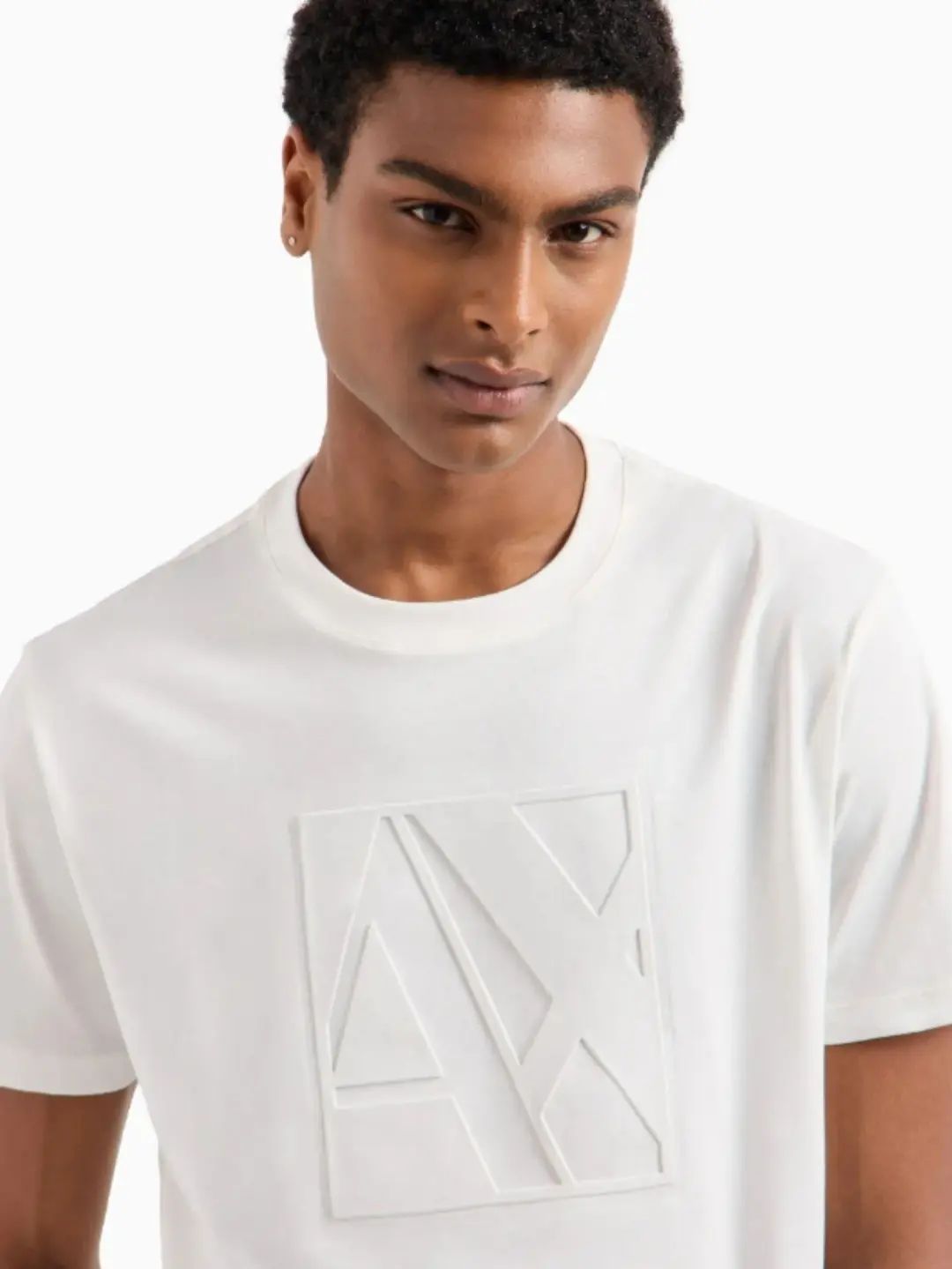 Armani Exchange short sleeve central logo t-shirt