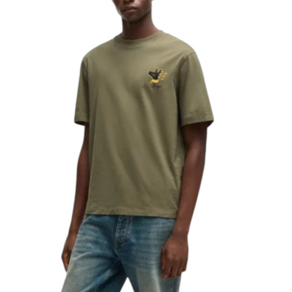 COTTON-JERSEY T-SHIRT WITH GRAPHIC PRINTS
