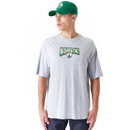 NEW ERA BOSTON CELTICS NBA CHAMPIONSHIP GREY OVERSIZED T-SHIRT