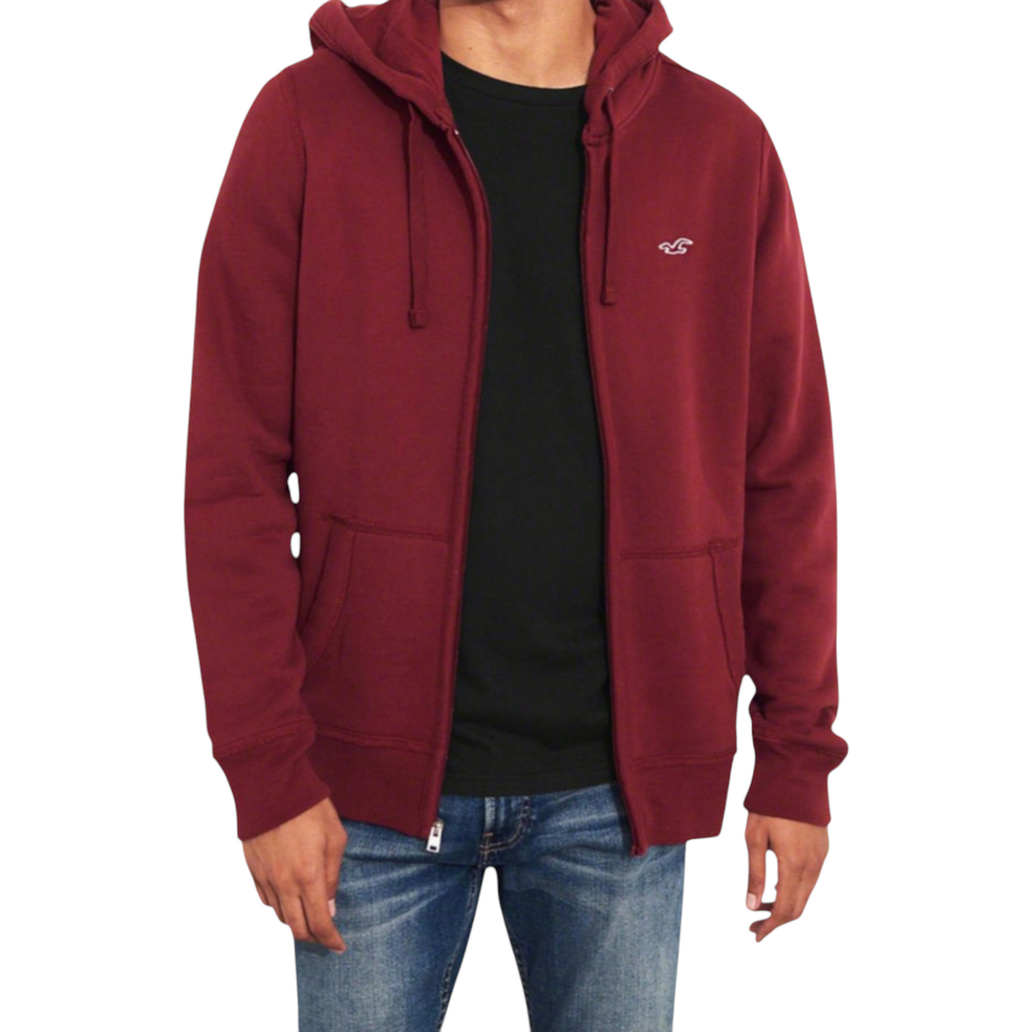 HOLLISTER RELAXED ZIP-UP ICON HOODIE