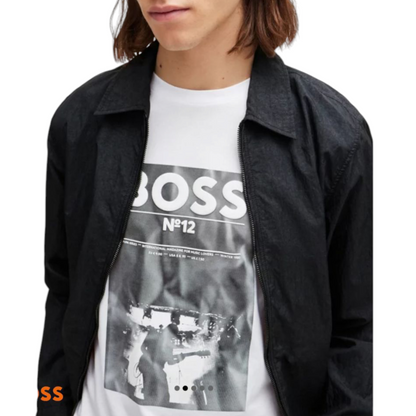 BOSS REGULAR-FIT T-SHIRT IN COTTON WITH SEASONAL ARTWORK