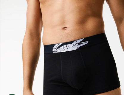 Men's Lacoste Crocodile Print Trunk Three-pack